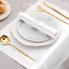 6 White Cloth Napkins, Satin Cloth Napkins, Table Decoration, Reusable