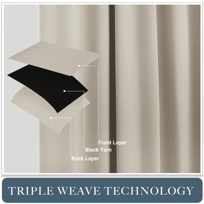 PONY DANCE Blackout Small Window Curtains - Thermal Insulated Curtains