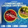 Swimline Watermelon Slice Floating Pool Island Red/Green 60'' Diameter