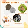 Lewtemi 24 Pcs Real Rabbit Fur Mouse Toys for Cats