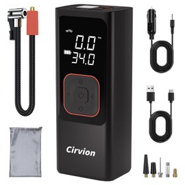 Tire Inflator Portable Air Compressor, 25000mAh & 150PSI Cordless Air Pump for Car Tires with Pressure Gauge, Car Tire Air Pump Portable, for Car, Motorcycle, Bicycle