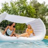 Comfy Floats Inflatable Pool Couch - White Pool Float, Floating