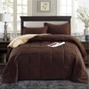 3 Pieces All Season Down Alternative Reversible Quilted Comforter Set