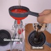 Delove Canning Funnel with Strainer - Wide Mouth Food Funnels