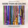 UIALECG Double Graduation Honor Cords - Royal Blue and Gold,68"