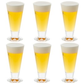 Toyo Sasaki Glass Pilsner 30805 Beer Glass, 6.8 fl oz (200 ml), 6 Pieces, Fully Enjoy the Rich "Scent" of Beer, Beer Glass, Pint Glass, Stylish, Cup, Made in Japan, Dishwasher Safe