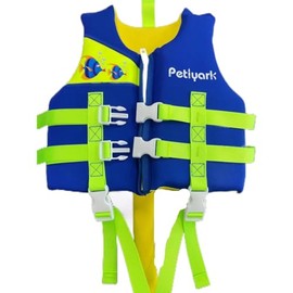Swim Vest for Kids, Toddler Swimming Vest Baby Float Vest Training Buoyancy Aid with Adjustable Safety Strap, Summer Water Sport Assistance, Children Swim Vest - L
