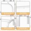 OTROUWORHT Clothes Rack Metal Clothing Rack with Bottom Shelf Garment
