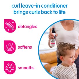 SO COZY So Cozy Leave In Conditioner Spray (8 Fl Oz) Paraben-Free Detangler for Kids' Curly Hair, Deep Conditioner & Tangle-Free Curls, Gentle & Nourishing with Keratin, Vitamin B5, Olive Oil & Jojoba Oil