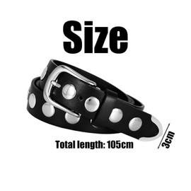 CYNOSURETECH 1 Piece Of Women'S Belt, Punk Style Belt, Clothing Decorative Belt, Fashionable Personality, Pu Leather