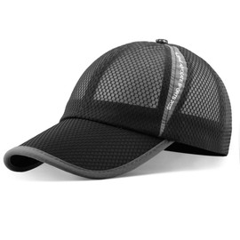 ELLEWIN Unisex Breathable Full Mesh Baseball Cap Quick Dry Running hat Lightweight Cooling Water Sports Hat