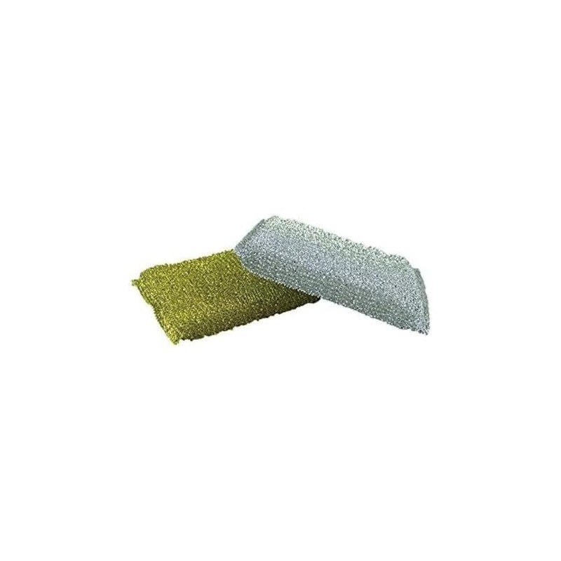 New 6 Pack Metallic Scouring Pads Non Stick Scratch Kitchen