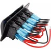 Amarine Made 12V 4 Gang Rocker Switch Panel Toggle Switch