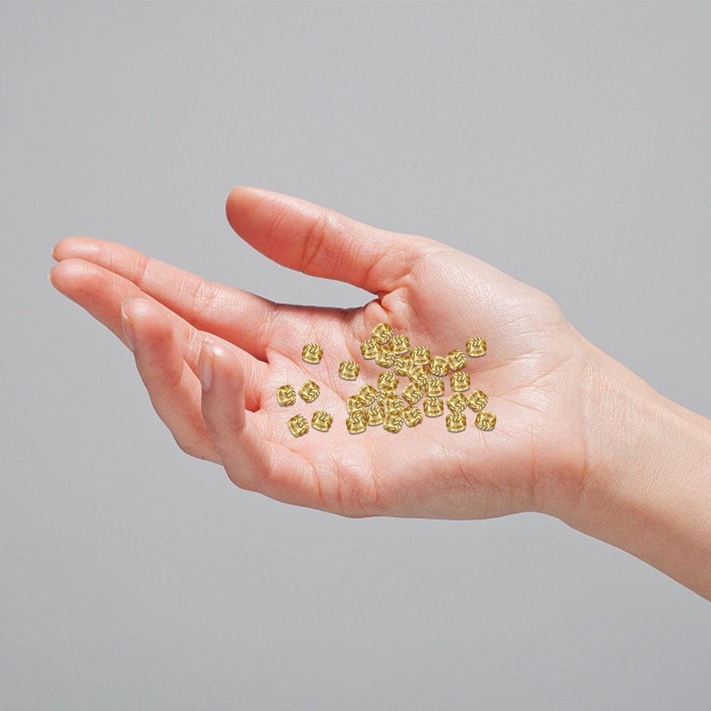 100Pcs M3 Threaded Insert, M3 Heat Set Inserts Brass Nuts