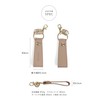 LASIEM Women's Key Chain, Key Ring, Leather, Metal Fittings, Genuine