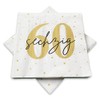 20 Napkins for 60th Birthday 33 x 33 cm White