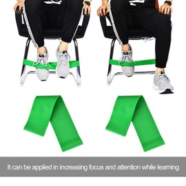 15 Pcs Chair Bands Stretch Foot Band for Elementary, Middle, High School Students and Adults for Classroom Chairs and Desk Feet Band (Blue)