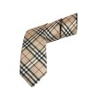 Camel Men’s Silk Dress Necktie Nova Check Plaid Print Beige