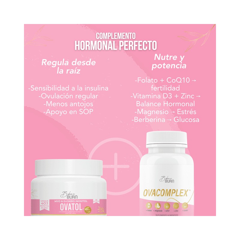 Ovatol Inositol Mezcla Óptima de Myo y D-Chiro Inositol 40