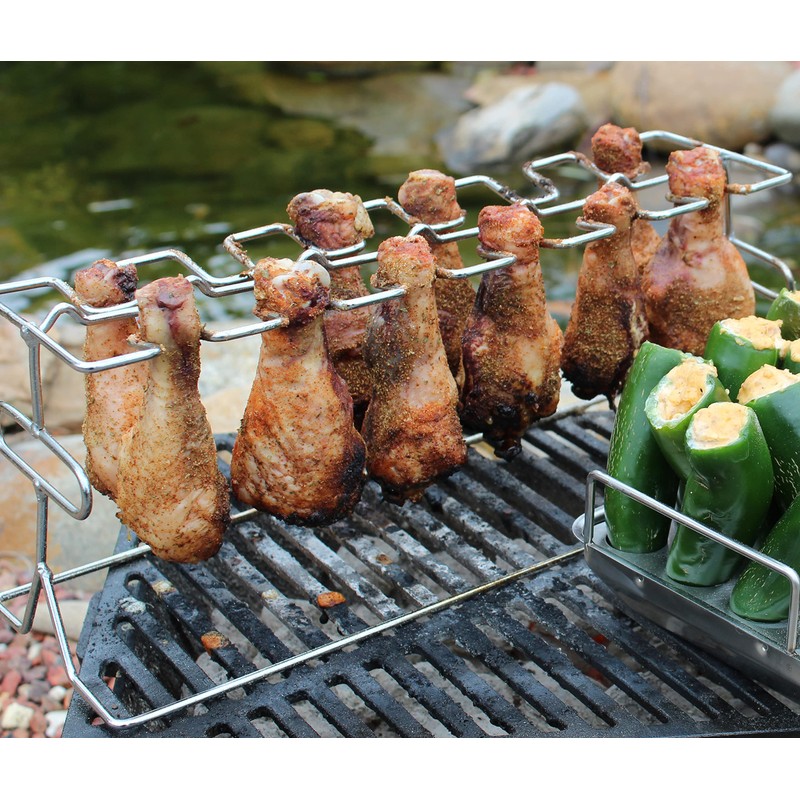 12 Slot Leg and Wing Rack for Poultry