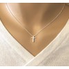 Unbranded B782 Women Gold or Silver Plated Small Tiny Cross