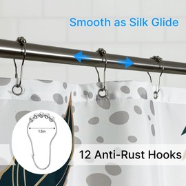 PRIZE ULTRA White Shower Curtain Set 72x72 inch Spring Summer Boho Floral Botanical Plants Modern Farmhouse Vintage Bathroom Decor Sage Green Gold Leaves Tropical Shower Curtain for Bathroom