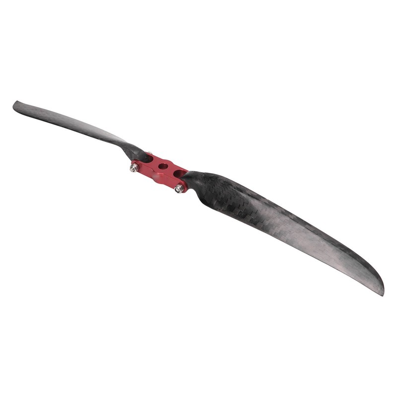 2 Blades RC Airplane Folding Propeller with Adapter Ring Carbon
