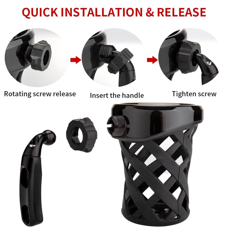 Goldwing GL1800 Motorcycle Handlebar Cup Holder Water Bottle Drink Holder