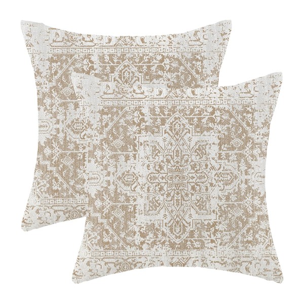 AEIOAE Boho Pillow Covers 18x18 Inch Set of 2,Carpet Pattern