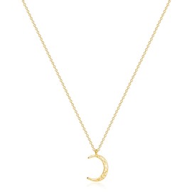 Fettero Moon Gold Pendant Necklace for Women Layered Necklaces Coin New Cresent/Star/Nail/Sun/Tree Circle Pendant Dainty Minimalist Simple Jewelry Womens Girls Mothers Gift