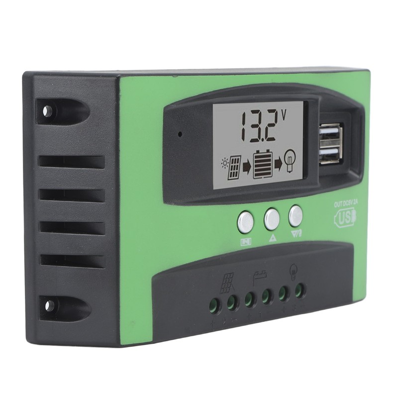 Solar Charge Controller with Dual USB Port 12V 24V MPPT