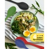 HSDJLXZ 4 Pcs Large Mixing Spoon Silicone Cooking Spoons Colored