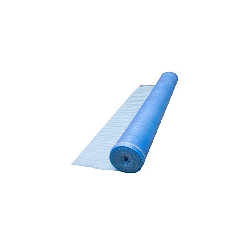 3in1 Vapor Barrier Flooring Underlayment w/Overlap and pre-Attached Tape Strip