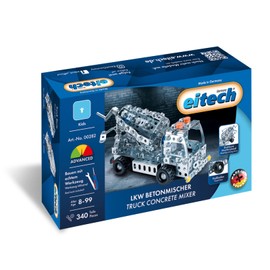 Eitech 00282 Metal Construction Kit - Truck Concrete Mixer, 340 Components, Truck Toy for Construction Site, Construction Vehicle Approx. 20.5 cm, Construction Toy for Children from 8 Years