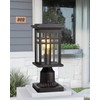 zeyu Exterior Post Light, Outdoor Pole Lantern Pillar Light Fixture