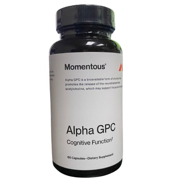 MomentousBrand Alpha GPC Capsules | 60 Capsules | Improve Muscle