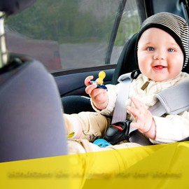 Car Window Shades, 2 Pack Breathable Mesh Side Car Window Sun Shades, Stretch Car Window Screens for Baby/Camping Heat Block UV Protection, Back Window Covers for Car, Truck, SUV, Van-(Large 49"x22")