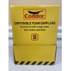 CONDOR Disposable Foam Earplugs Box of 100 Pair 22ED81