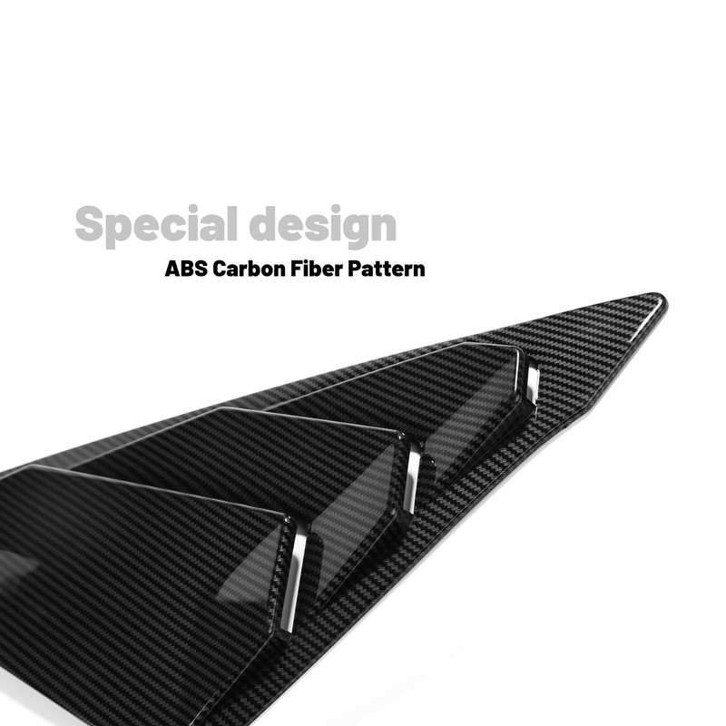 Thenice for 11th Gen Civic Rear Side Window Louvers Racing