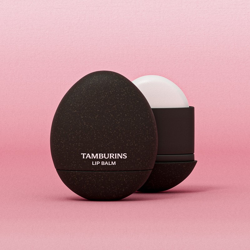 Tambourines [BEST/Lip balm keyring gift] Egg lip balm (Choose 1),