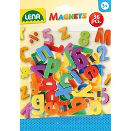 SIMM Spielwaren Lena 65746 – Magnetic Lower Case Letters, Pack of 36, approx. 3 cm.