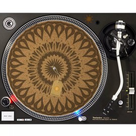For Technics, For American DJ, For Denon, For Pioneer, For Realistic Life Flame CORK Slipmat Turntable 12" for DJ Vinyl LP Audiophile