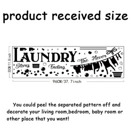 SUPERDANT Laundry Room Stickers The Never Ending Story Wall Decals Wall Art Murals Laundry Room Wall Decals Laundry Room Wall Decor for Laundry Room Home Living Room Bathroom