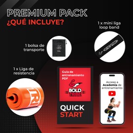 BOLD TRIBE Liga de Resistencia Naranja No. 6 - Banda Elástica de 79-104 kg - Bandas de Resistencia para Ejercicio - Cross Training, Calistenia y Entrenamiento Funcional - Gym en Casa