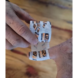 MUTE Sports Athletic Thumb Tape | 3 Pack | Waterproof and Sweatproof for Weight Lifting | Flexible Non-Slip Hook Grip Tape | Adhesive Finger Tape | Stretchy | Tearable | 2 inches | Power Lifting