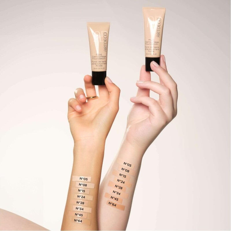 ARTDECO Fluid Camouflage Foundation - Highly Opaque Makeup for Even