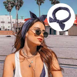 DRESHOW Pack of 6 Women's Boho Headbands, Printed Headbands, Knots, Twisted Elastic Head Wrap, Cute Hair Accessories for Girls