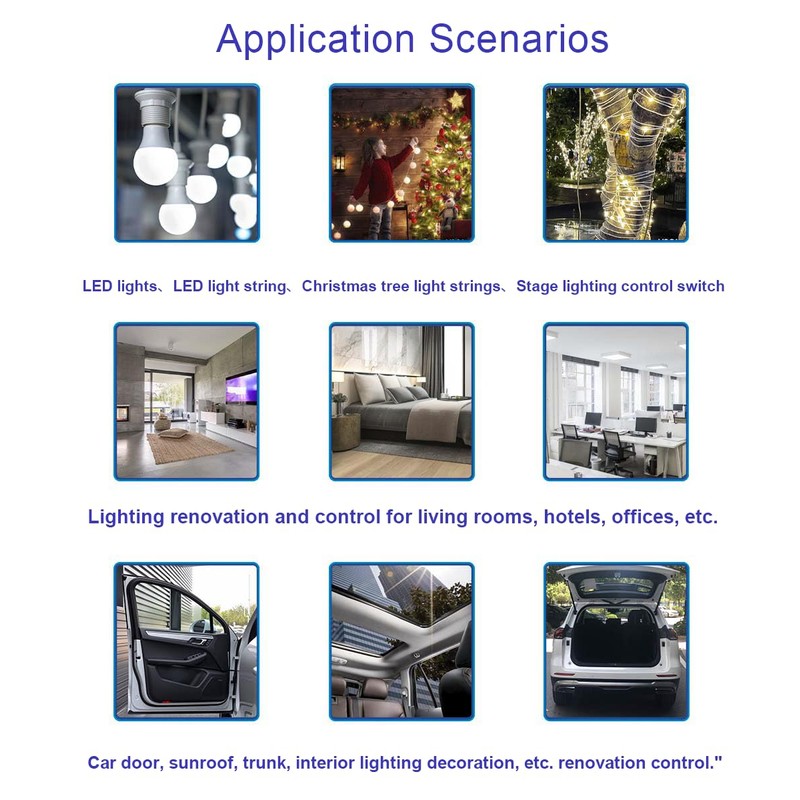 QIACHIP DC 5V 9V 12V 24V 48V Wireless Remote Switch