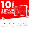 Backyard Soccer Goals, Kids Net 4'x3' High-Strength Fast Set-Up |