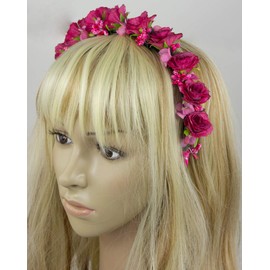 Trachtenland Flower Headband Sabia – Charming Hair Accessory for Dirndl, for Weddings, Communion or Festivals -